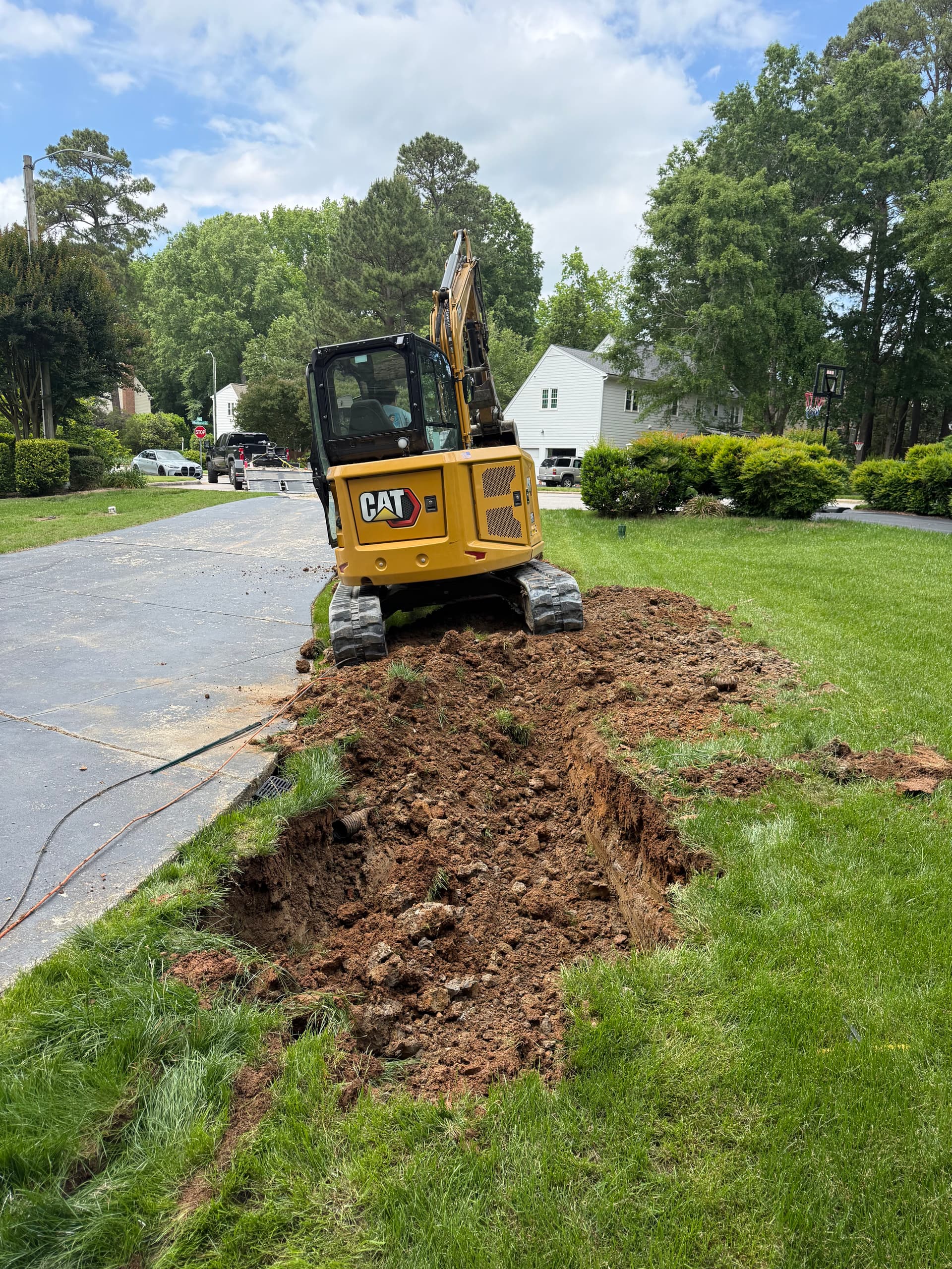 Failed Concrete Pipe Replaced With Proper Drainage Tile