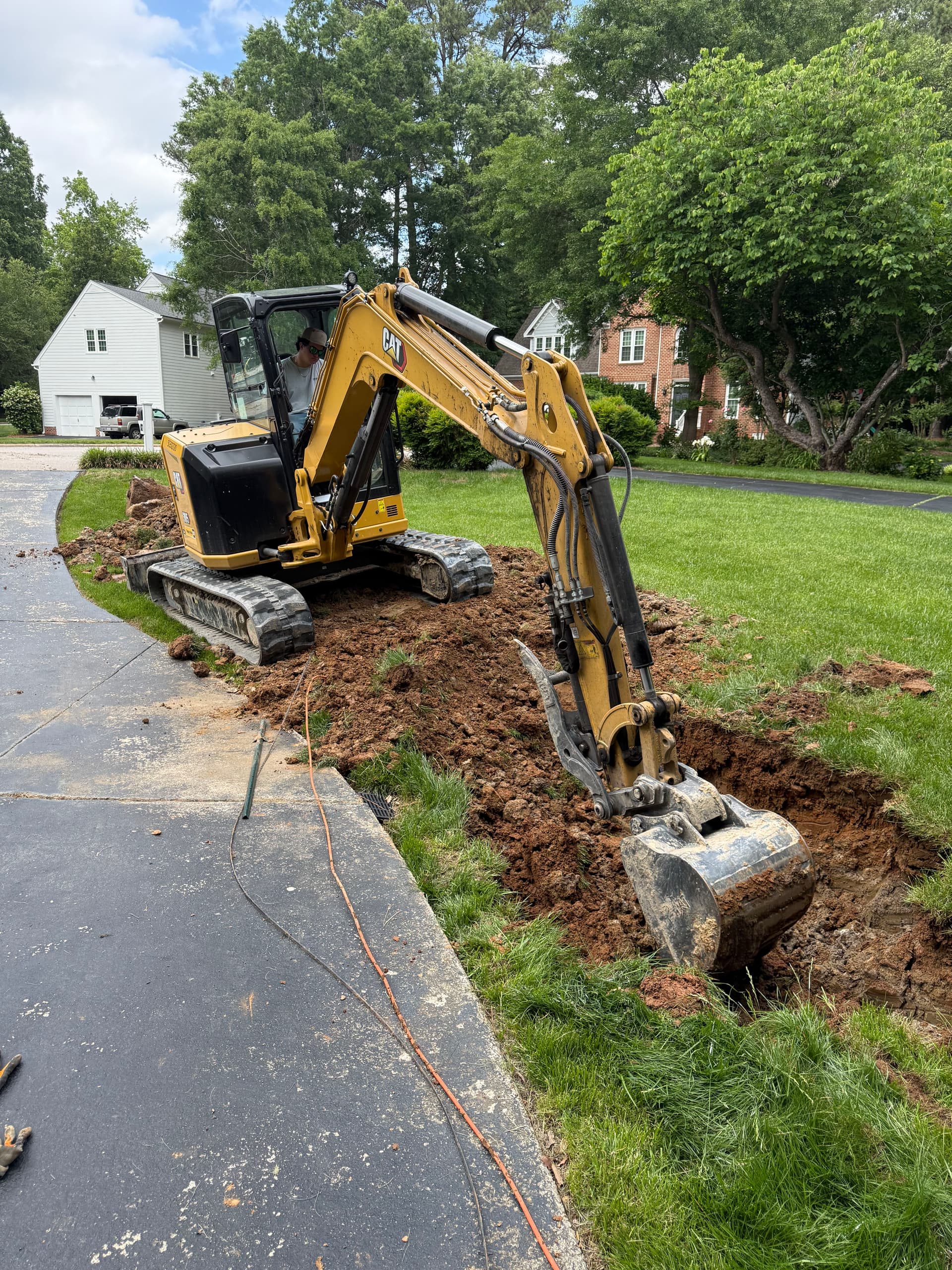 Failed Concrete Pipe Replaced With Proper Drainage Tile