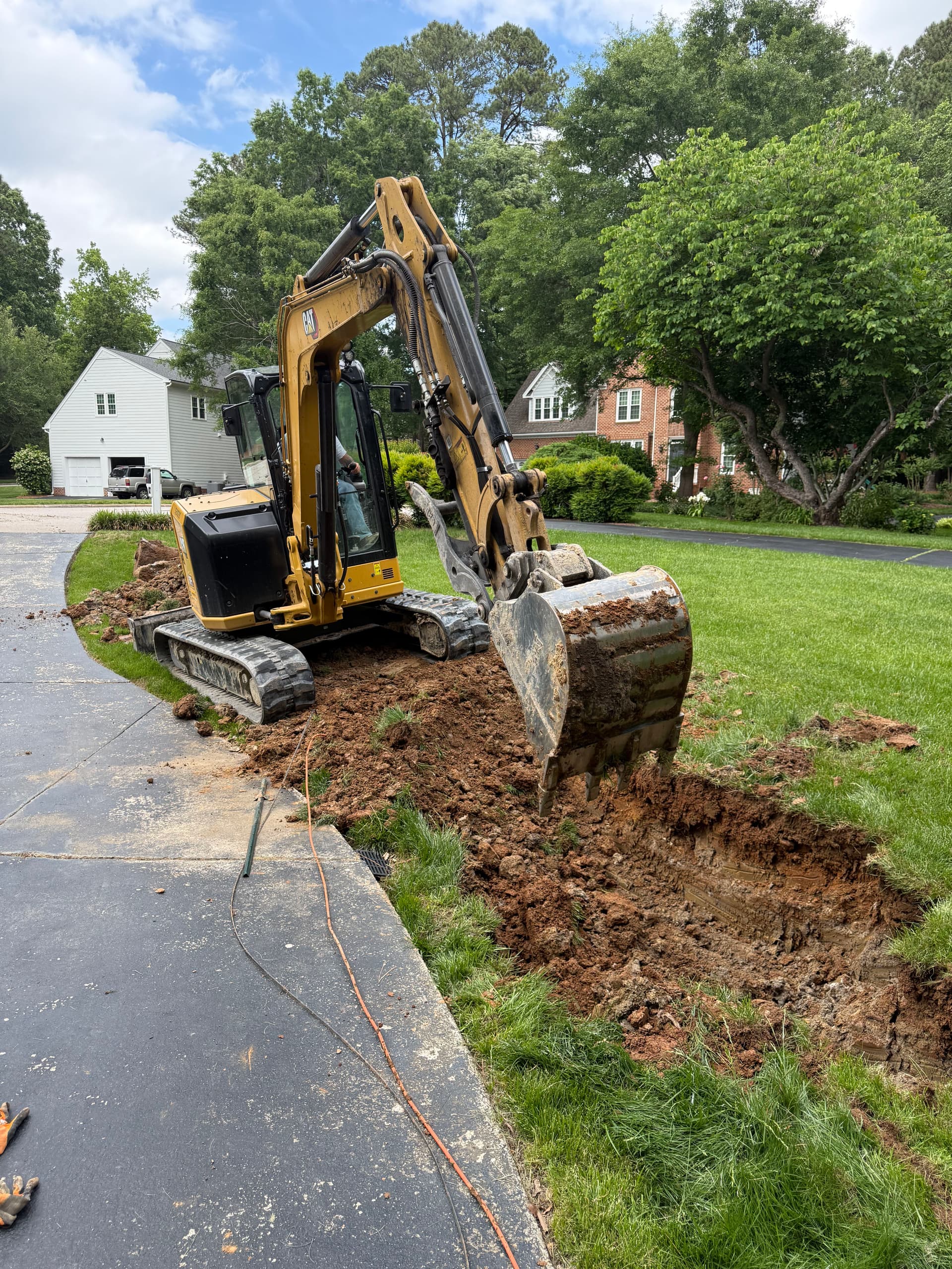 Failed Concrete Pipe Replaced With Proper Drainage Tile