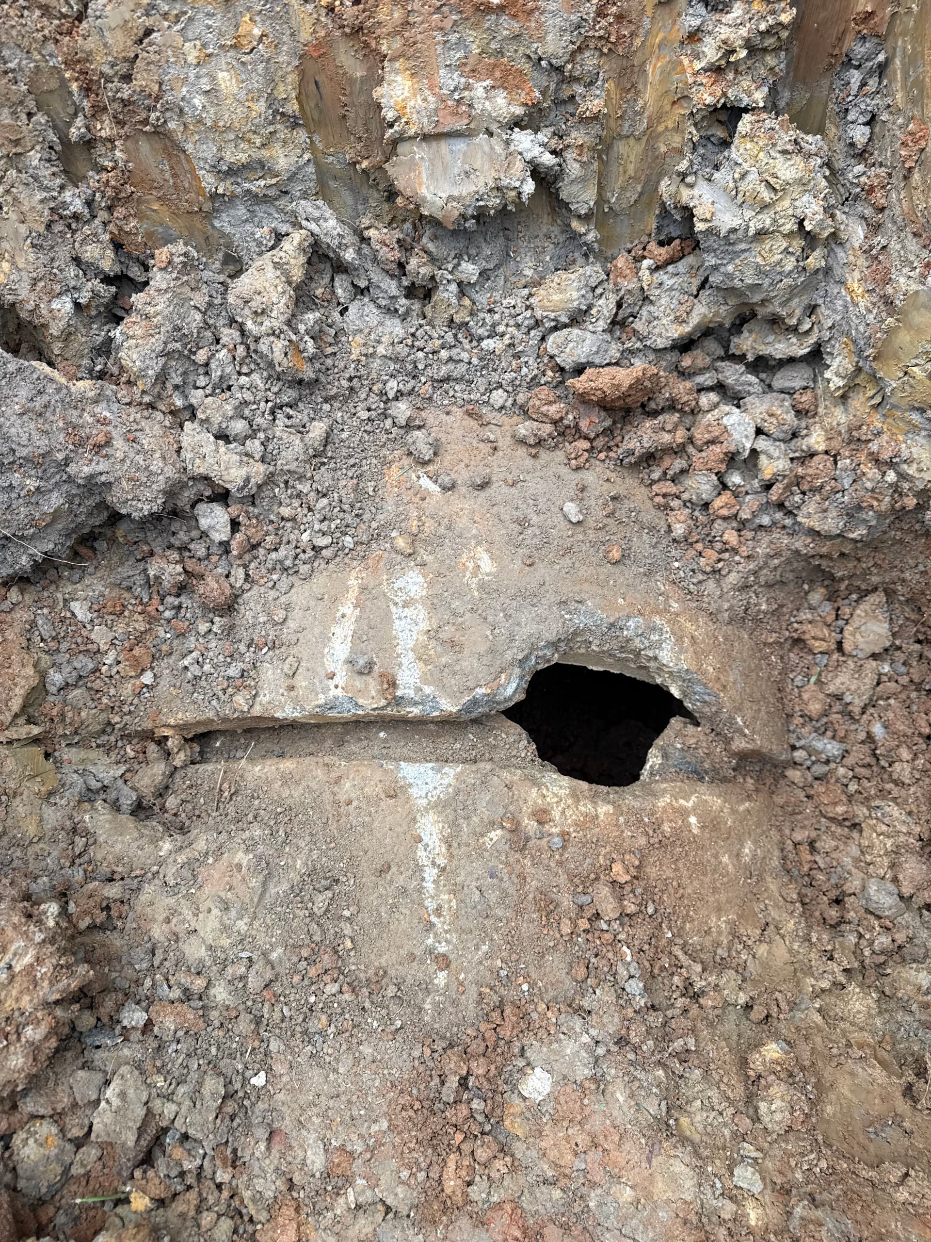 Failed Concrete Pipe Replaced With Proper Drainage Tile